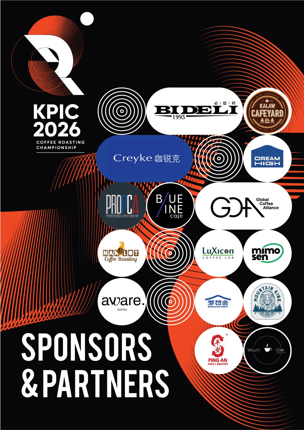 KPIC 2026 Yangon sponsors and partners poster
