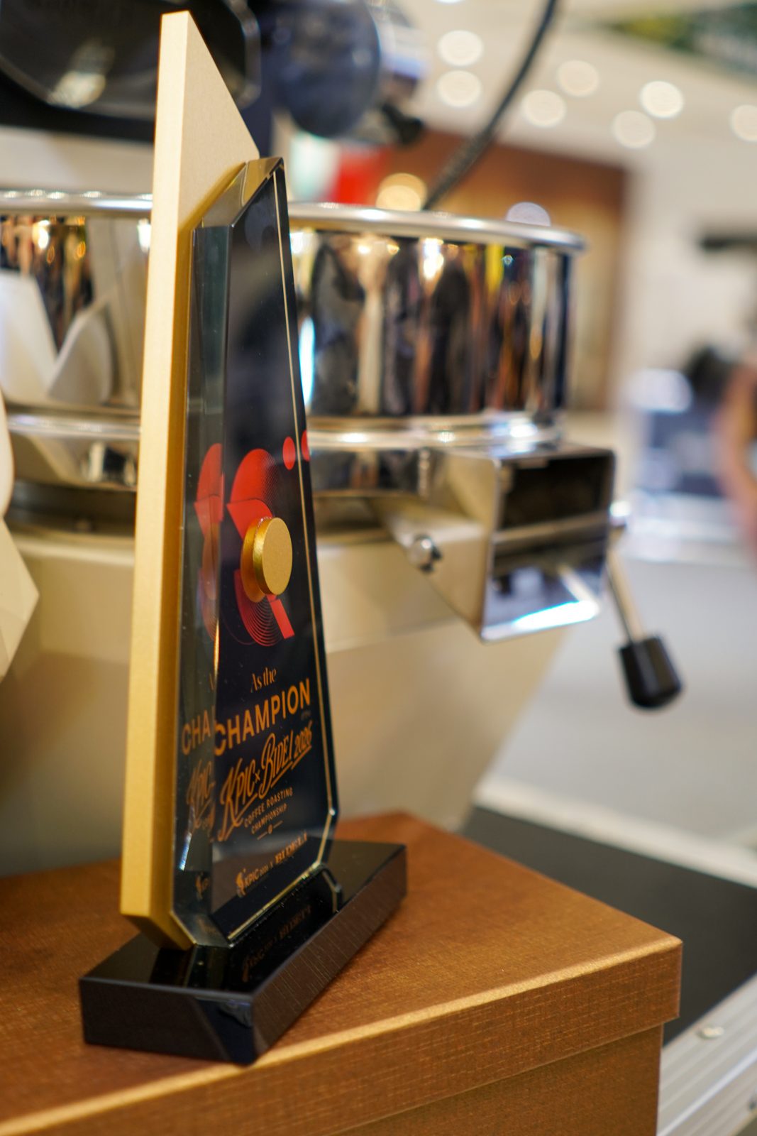 The KPIC X Bideli 2026 champion's trophy in Yangon